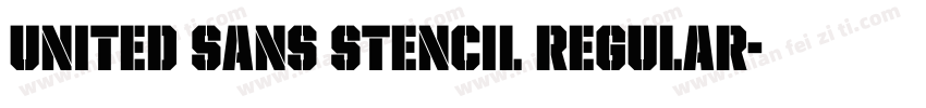 United Sans Stencil Regular字体转换